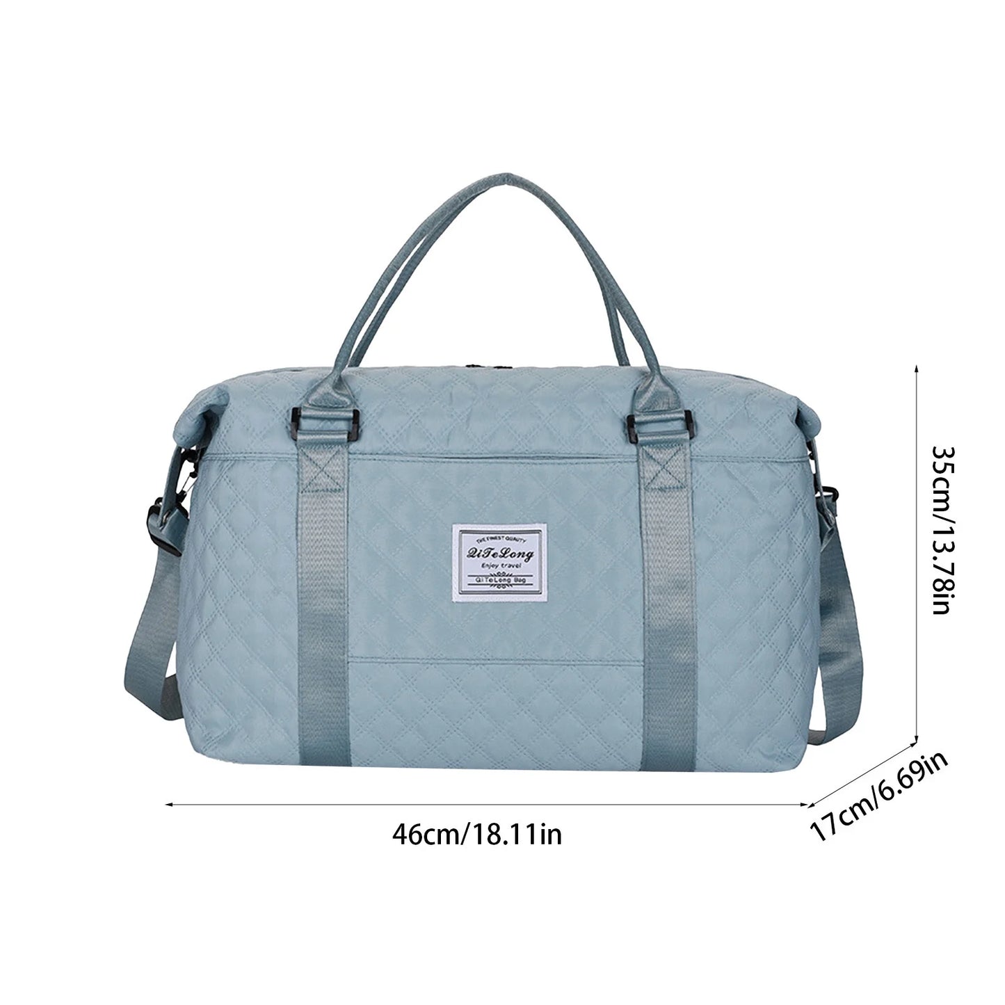 Travel Duffle Bag, Weekender Travel Bag Men Small Gym Bag for Women, Hospital Bag for Labor and Delivery, Overnight Bag Luggage Bag with Trolley Sleeve 18.11X13.78X6.69In